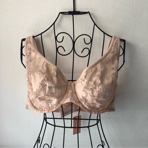 ThirdLove Unlined Foliage Lace Perfect Coverage Bra Nude